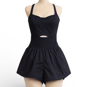 NEW FREE PEOPLE MOVEMENT Cutout Workout Righteous Runsie Romper SIZE XS